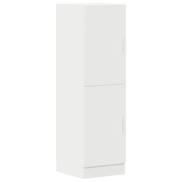 vidaXL k&ouml;&ouml;gikapp valge 38x41,5x131,5 cm ehituspuit