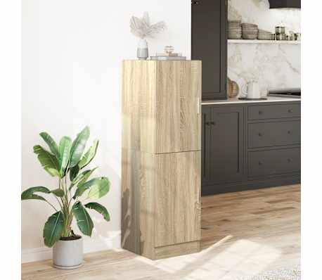 vidaXL Στήλη Κουζίνας Sonoma Δρυς 38x41,5x131,5 εκ Επεξεργασμένο Ξύλο