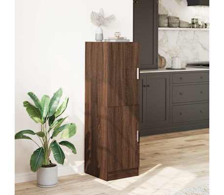 vidaXL Kuhinjski ormarić boja smeđeg hrasta 38x41,5x131,5 cm drveni