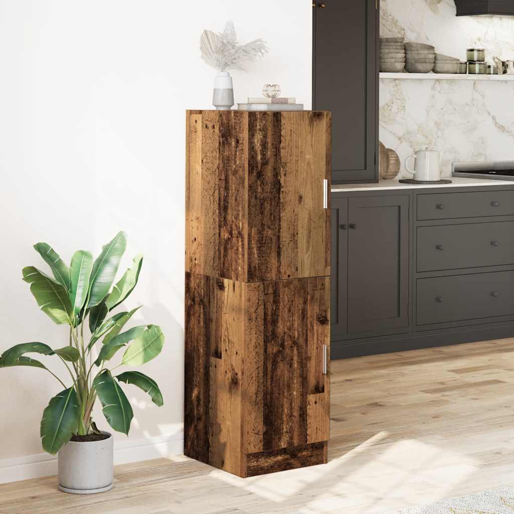 vidaXL antik fa színű szerelt fa konyhaszekrény 38 x 41,5 x 131,5 cm