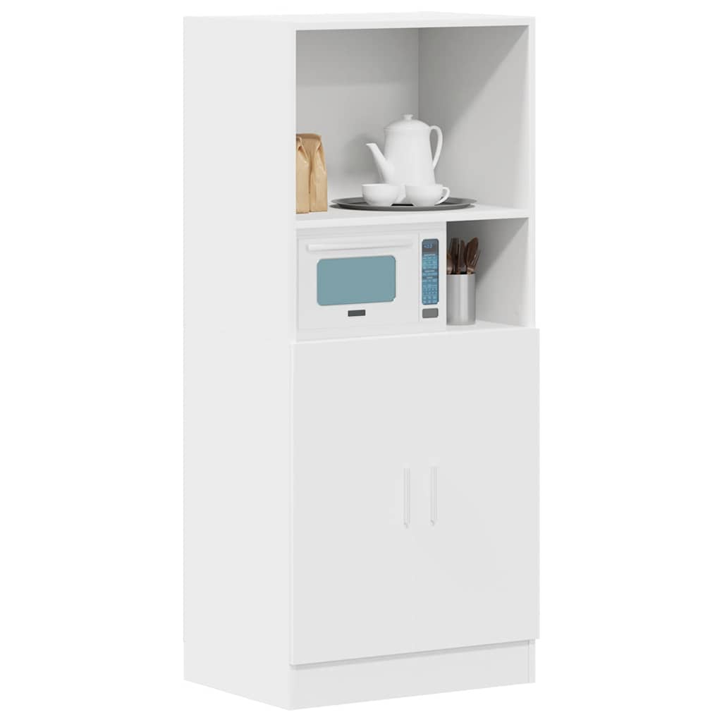 vidaXL Dulap de bucătărie, alb, 57x41,5x131,5 cm, lemn prelucrat