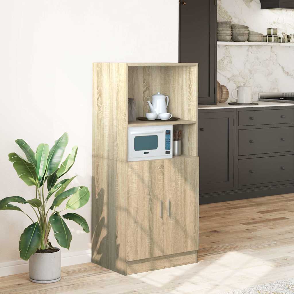 vidaXL Dulap bucătărie stejar Sonoma, 57x41,5x131,5 cm, lemn prelucrat