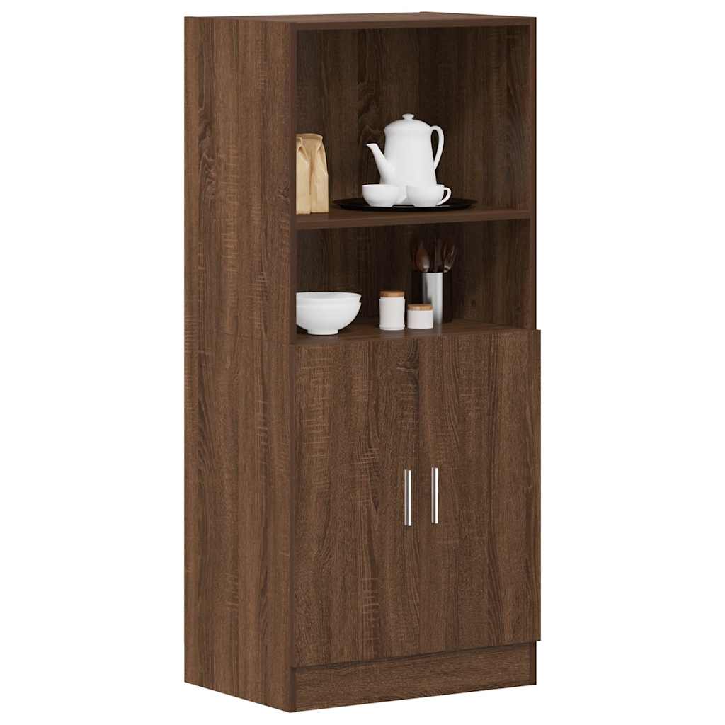 Küchenschrank Braun Eichen-Optik 57×41,5×131,5 cm Holzwerkstoff