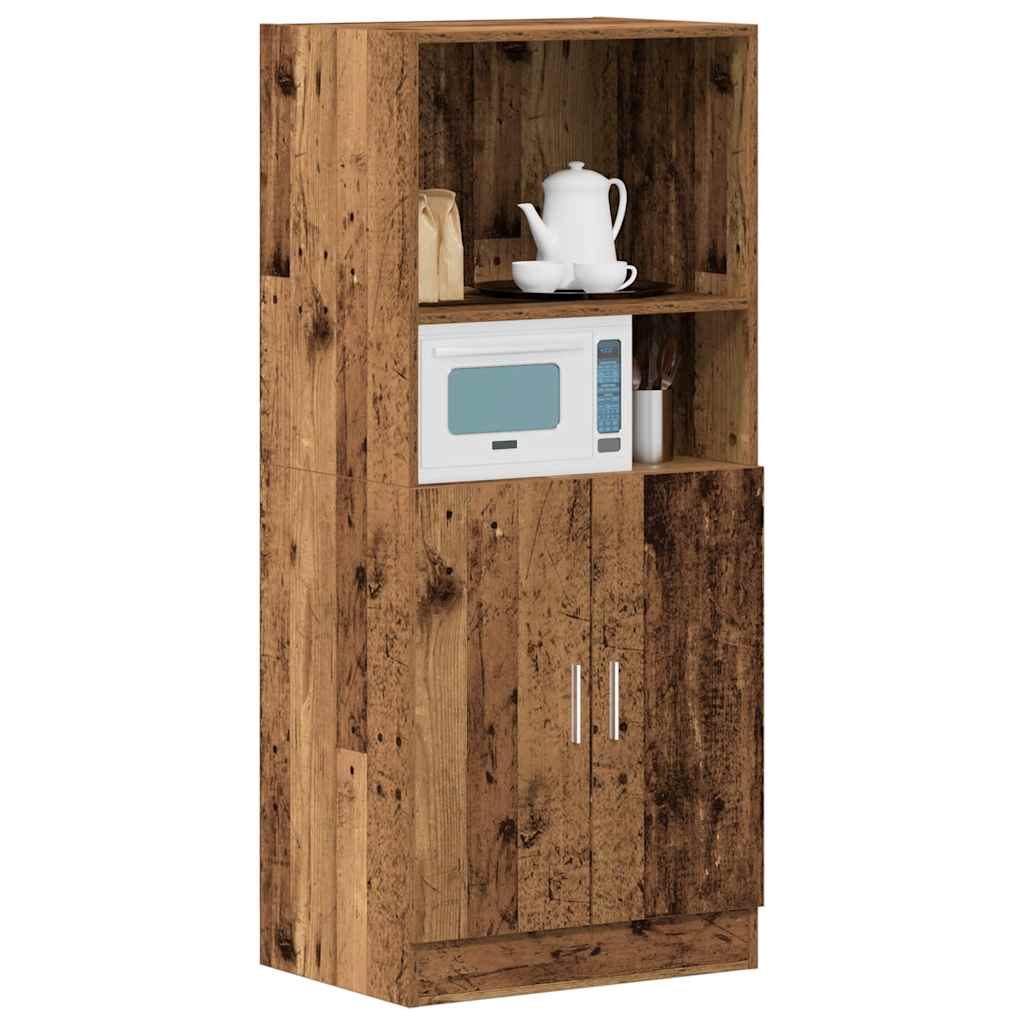vidaXL antik fa színű szerelt fa konyhaszekrény 57x41,5x131,5 cm