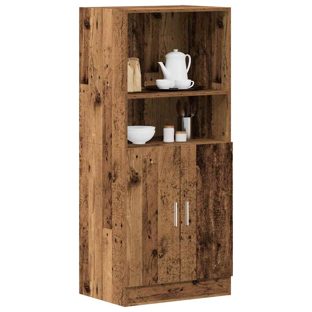 Küchenschrank Altholz-Optik 57×41,5×131,5 cm Holzwerkstoff