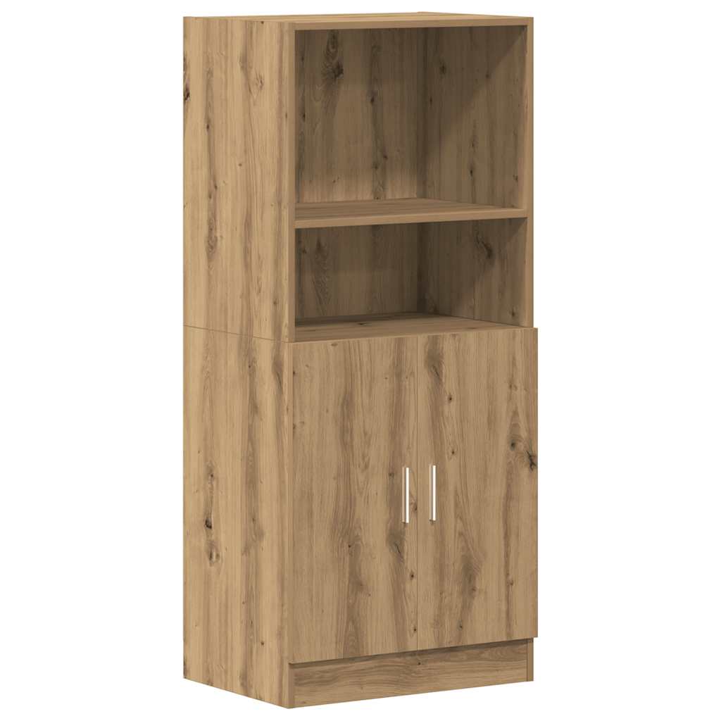 vidaXL Kuchyňská skříňka dub artisan 57x41,5x131,5 cm kompozitní dřevo