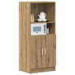 vidaXL Keukenkast 57x41,5x131,5 cm bewerkt hout wit