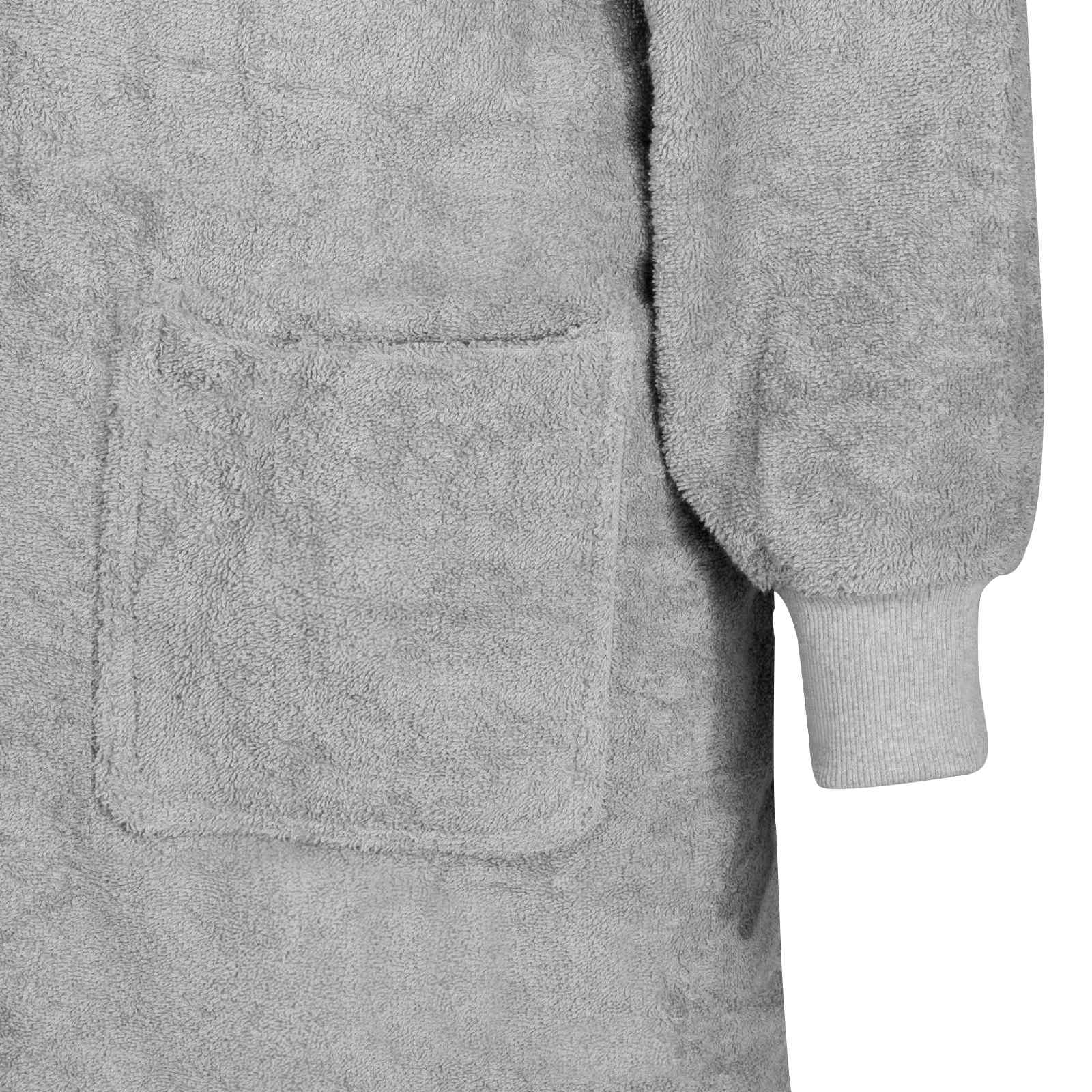 Odeja s kapuco KINN Siva L Bombaž - slika 4