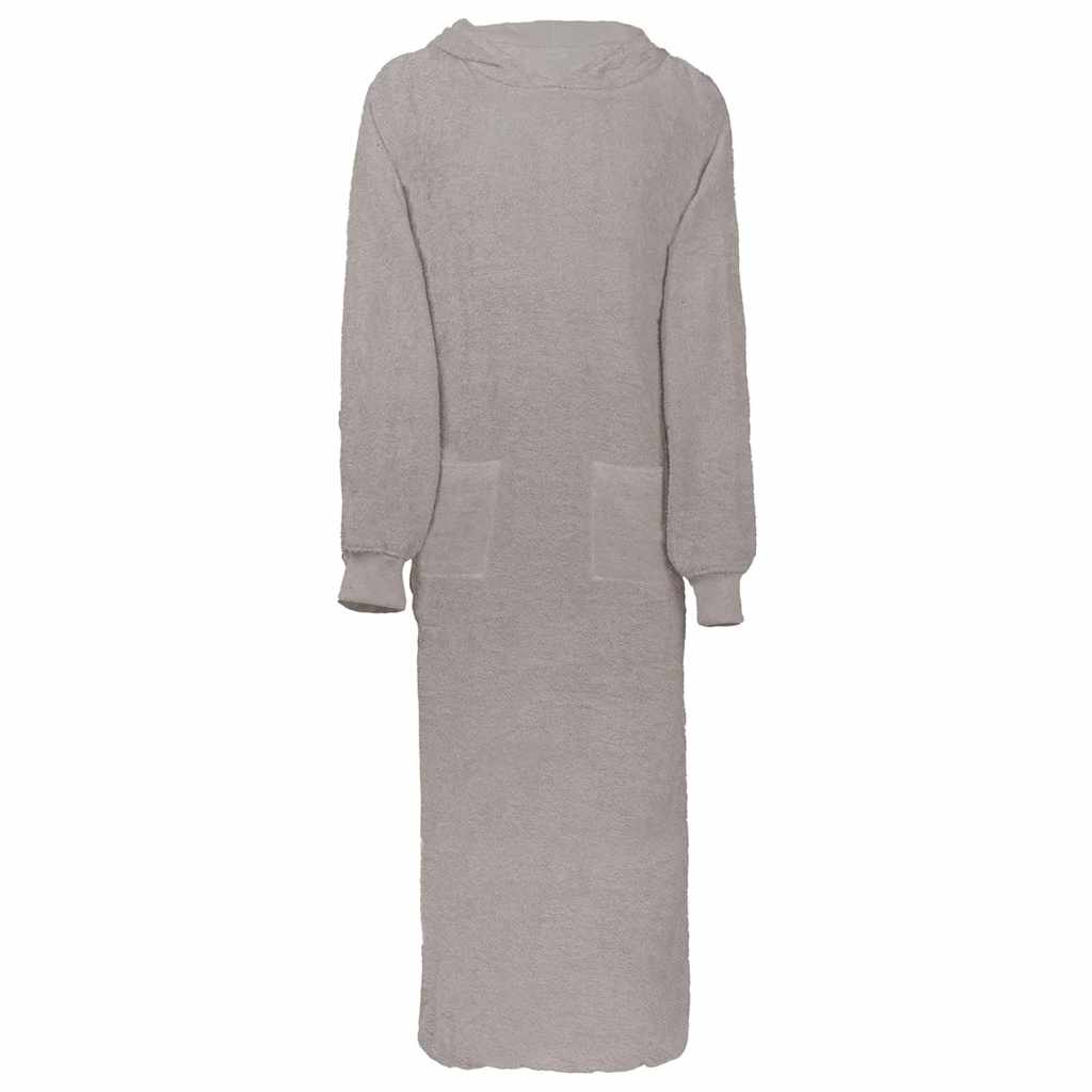 vidaXL Rochie de Noapte Gri xxl Bumbac