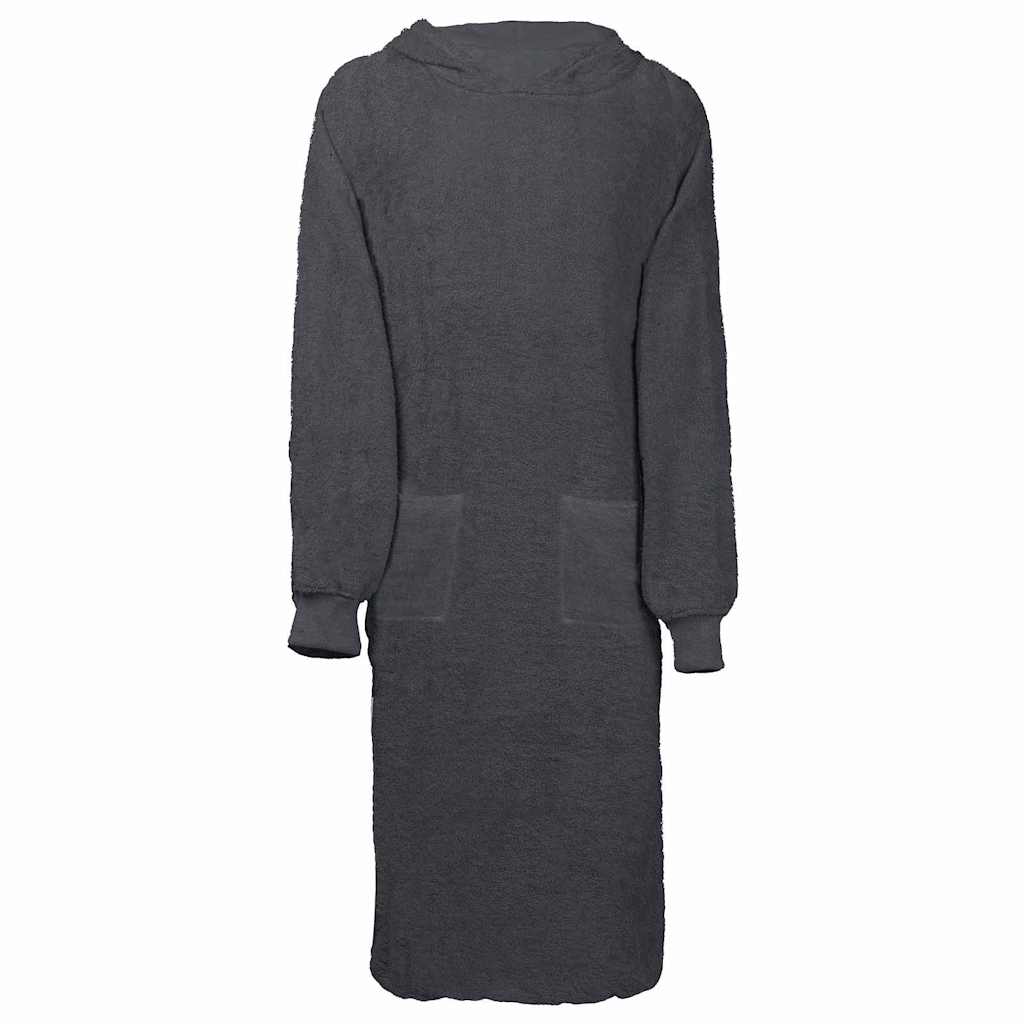 vidaXL Rochie de Noapte Antracit xl Bumbac
