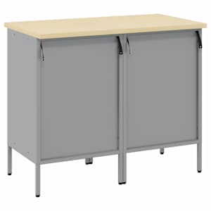 Pracovní skříň se zásuvkou 2 pcs Černá a šedá 100 x 55 x 85 cm - obrázek 8