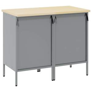 Pracovní skříň se zásuvkou 2 pcs Černá a šedá 100 x 55 x 85 cm - obrázek 8
