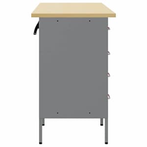 Pracovní skříň se zásuvkou 3 pcs Červená a šedá 75 x 45 x 85 cm - obrázek 7