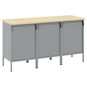 Pracovní skříň se zásuvkou 3 pcs Červená a šedá 75 x 45 x 85 cm - obrázek 8