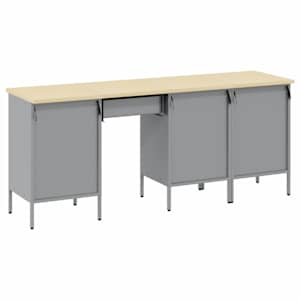 Pracovní skříň se zásuvkou 4 pcs Černá 200 x 55 x 85 cm - obrázek 4