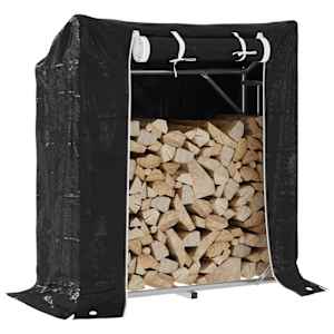 vidaxL Stojalo za drva z dežnim pokrovom 100,5x40,5x110,5 cm