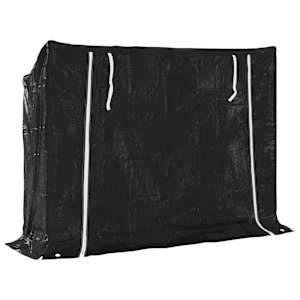 Stojan na palivové dřevo s krytem 151x40,5x110,5 cm - obrázek 5