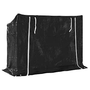 Stojan na palivové dřevo s krytem 151x60,5x110,5 cm - obrázek 5