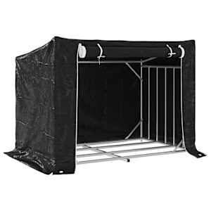 Stojan na palivové dřevo s krytem 150,5x100,5x110,5 cm - obrázek 2