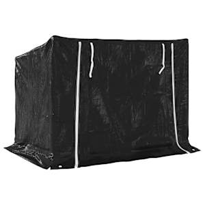 Stojan na palivové dřevo s krytem 150,5x100,5x110,5 cm - obrázek 5