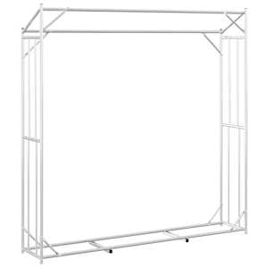 Stojan na palivové dřevo s krytem proti dešti 200x40x200 cm - obrázek 6