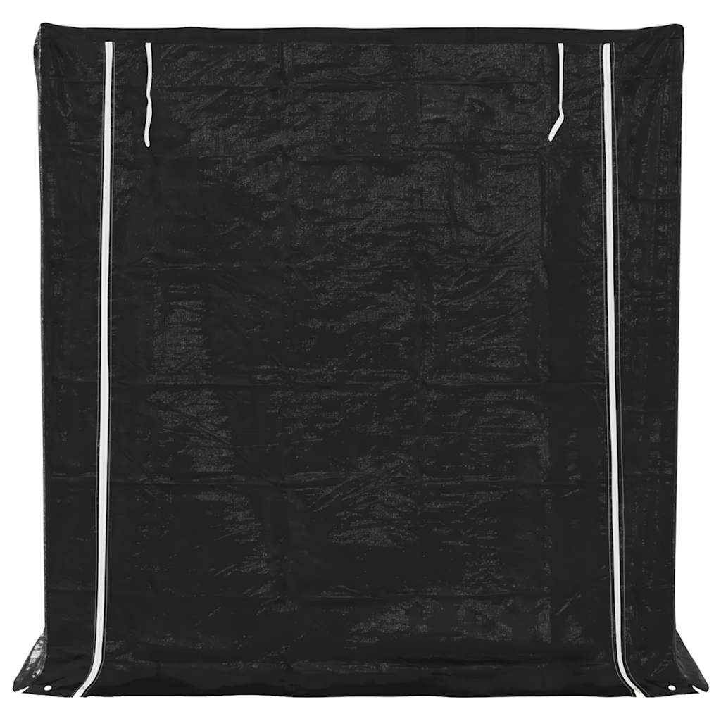 Haardhoutrek met regenhoes 200x80x200 cm gegalvaniseerd staal image 4