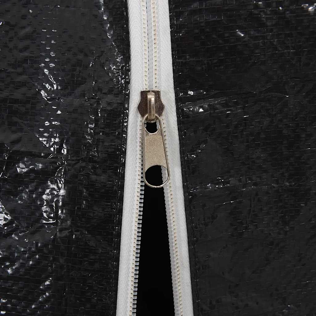 Haardhoutrek met regenhoes 200x80x200 cm gegalvaniseerd staal image 11