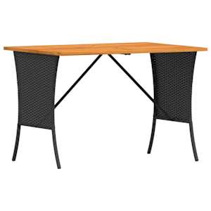 vidaXL Aialaud akaatsia puidust plaadiga, must 105x75x72 cm