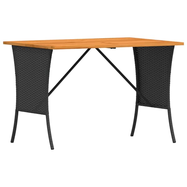 vidaXL Aialaud akaatsia puidust plaadiga, must 105x75x72 cm