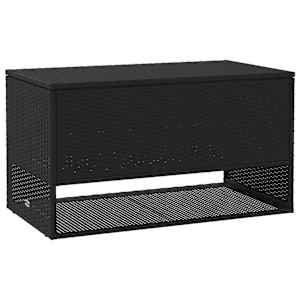 vidaXL istmepadjakarp v&auml;litingimustes, must 100x55x55,5 cm