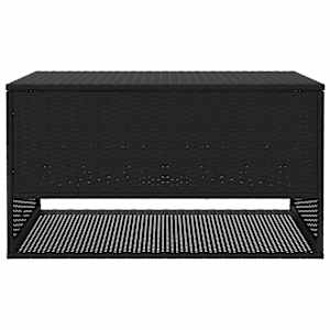 Box na venkovní polštář černý 100x55x55,5 cm Poly ratan - obrázek 4