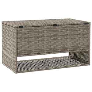 Box na venkovní polštář šedá 100x55x55,5 cm Poly ratan - obrázek 6