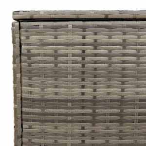 Box na venkovní polštář šedá 100x55x55,5 cm Poly ratan - obrázek 9