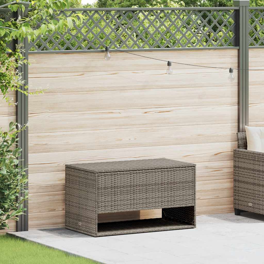 vidaXL Cutie de perne de exterior gri 100x55x55,5 cm Poly Rattan