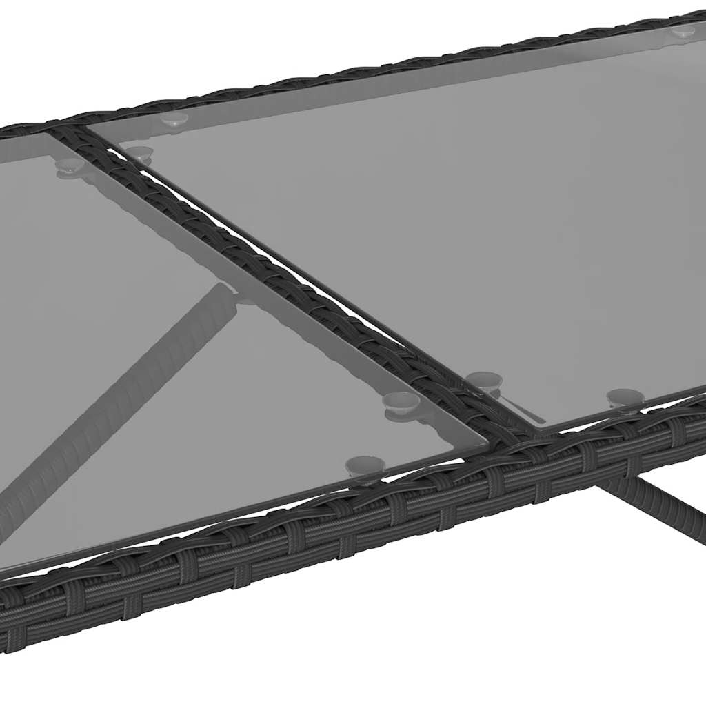 Sort og cremefarvet / tempered glass - Billede 13