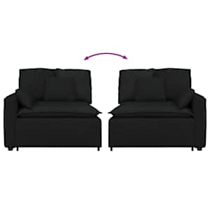 Modulární pohovka koncový modul s područkami a polštáři 100 cm - obrázek 6