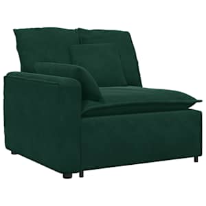 vidaXL mooduldiivani k&auml;etoe otsamoodul patjadega, tumeroheline, 100 cm