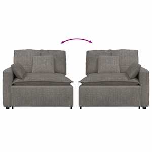 Modulární pohovka koncový modul s područkami a polštáři 100 cm - obrázek 6
