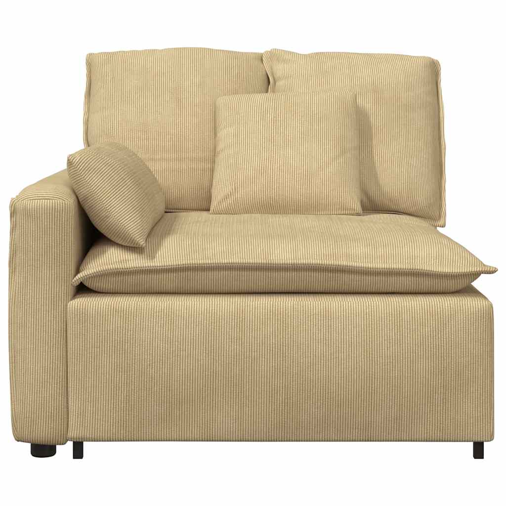 Thumbnail - vidaXL Modulares Sofa Endmodul mit Armlehne Kissen Graugrün 100cm