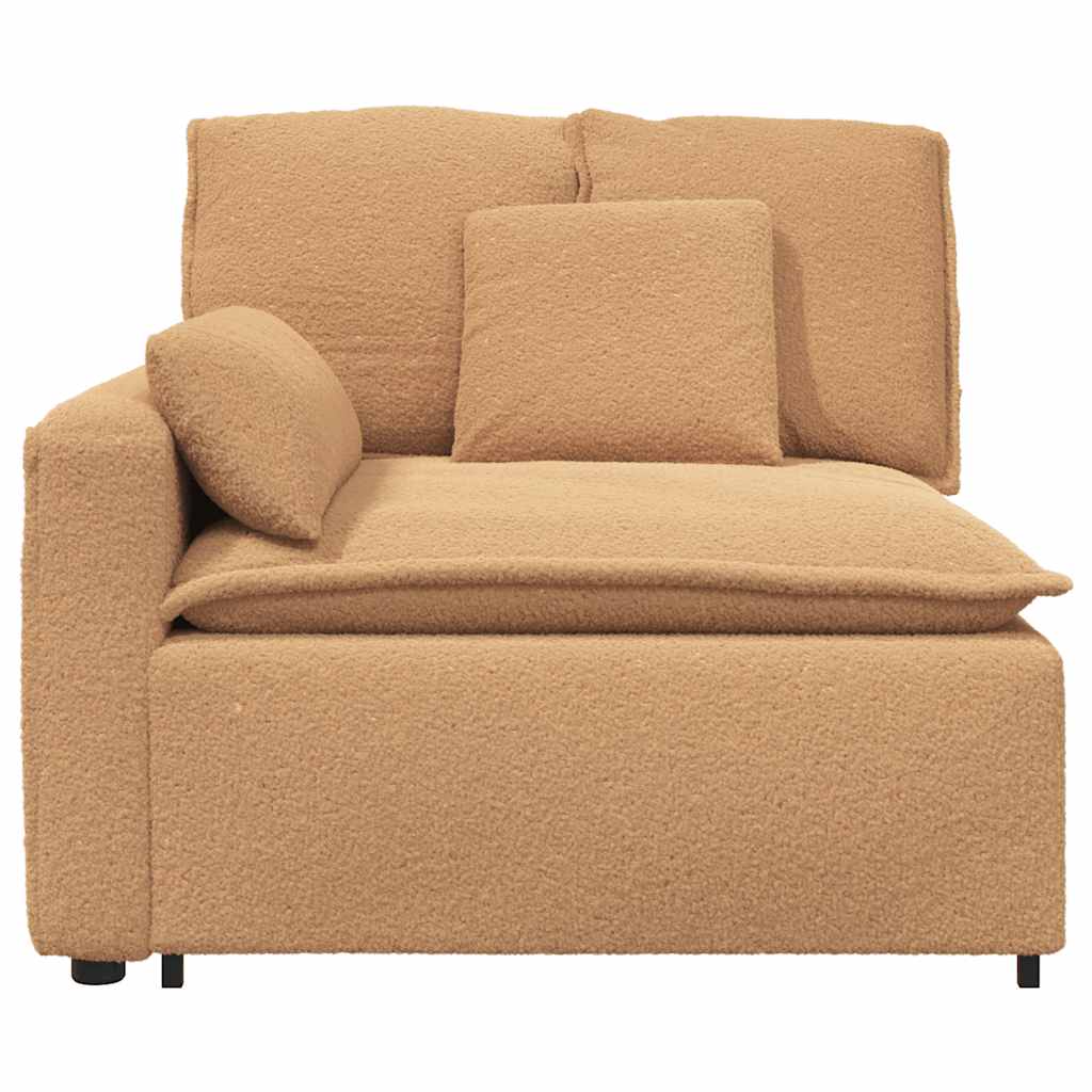 Thumbnail - vidaXL Modulares Sofa Endmodul mit Armlehne Kissen Beige 100 cm