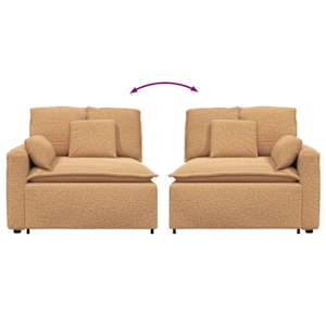 Modulární pohovka koncový modul s područkami a polštáři 100 cm - obrázek 6
