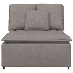 vidaXL Modularni kavč z blazinami taupe 100 cm