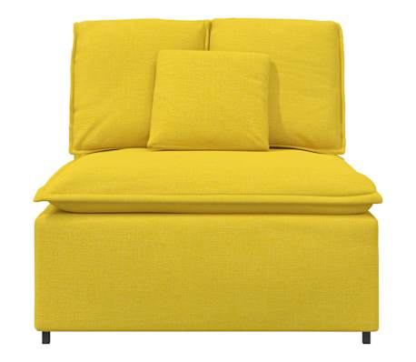vidaXL Modul central canapea modulară cu perne, galben deschis, 100 cm