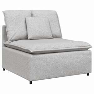 vidaXL mooduldiivani keskosa patjadega, pilvehall, 100 cm