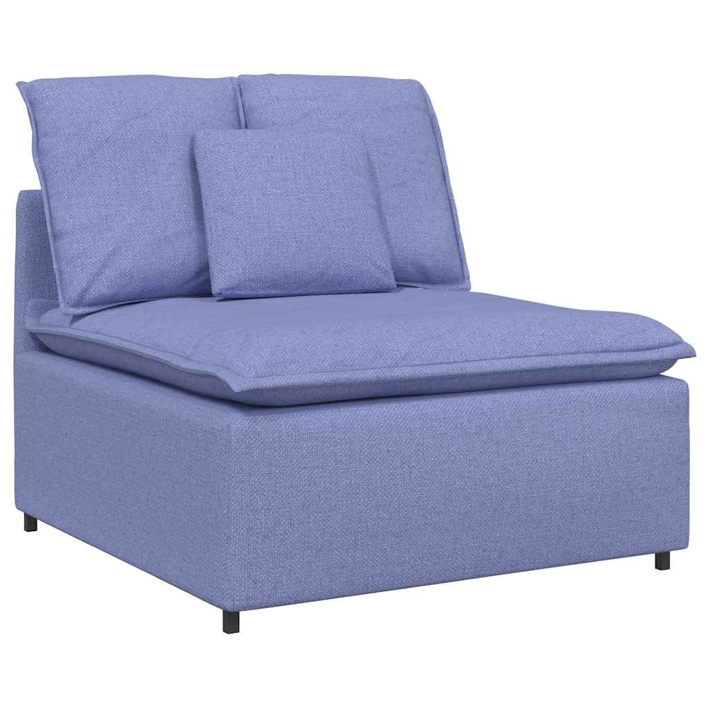 Thumbnail - vidaXL Modulares Sofa Mittelmodul mit Kissen Jeansblau 100 cm