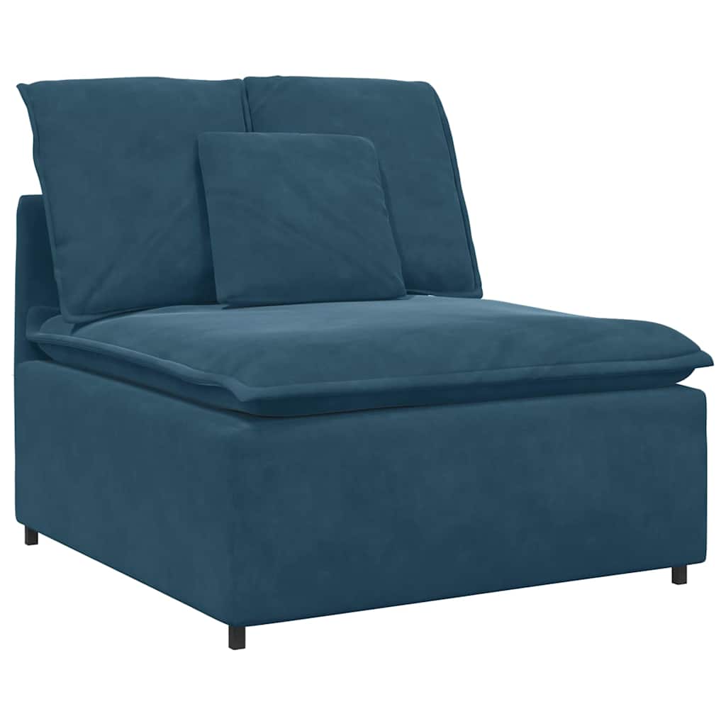 Thumbnail - vidaXL Modulares Sofa Mittelmodul mit Kissen Blau 100 cm