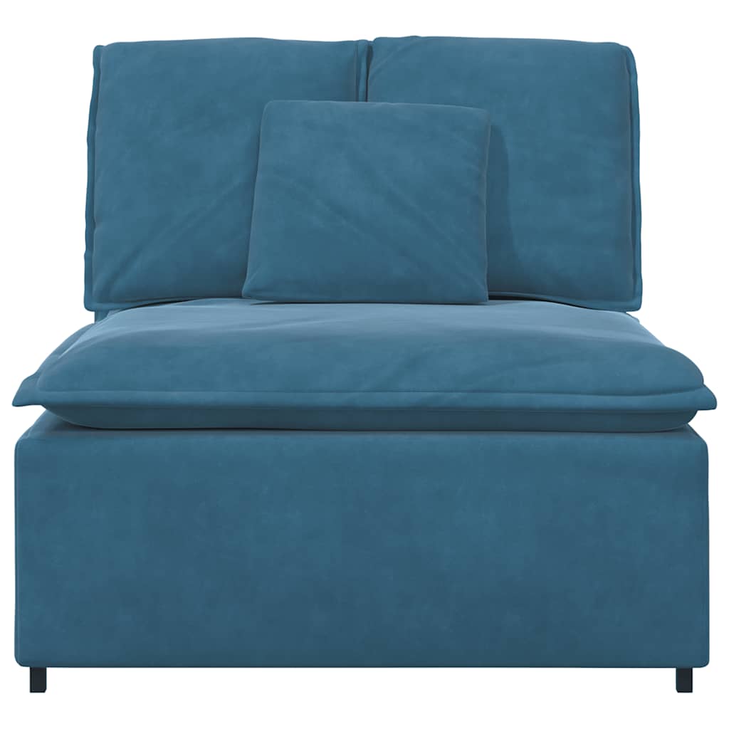 Thumbnail - vidaXL Modulares Sofa Mittelmodul mit Kissen Blau 100 cm