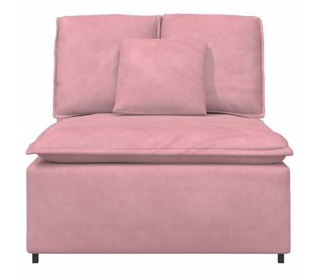 vidaXL Modul central canapea modulară cu perne, roz, 100 cm