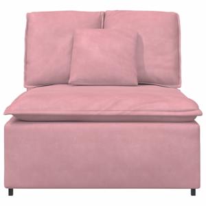 vidaXL Modul central canapea modulară cu perne, roz, 100 cm