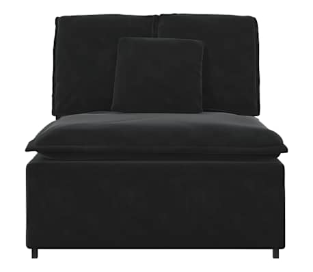 vidaXL Modul central de canapea modulară cu perne, negru, 100 cm